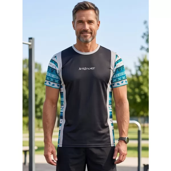  Pánske funkčné tričko premium ALTISPORT VOJ/ALM043TR01 ČIERNOMODRÁ 