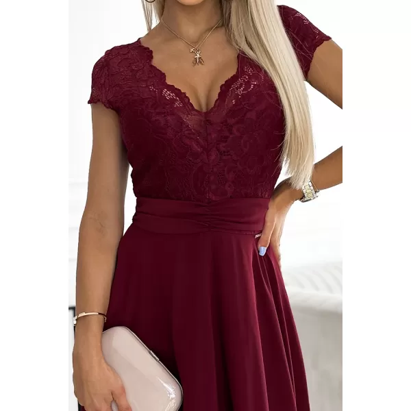  Dámske šaty Numoco Linda 381-5 červené 