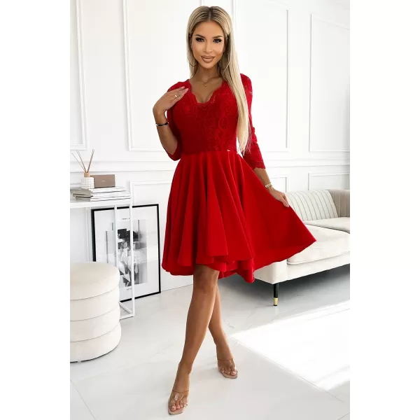  Šaty NUMOCO NICOLLE 210-16 ČERVENÁ 