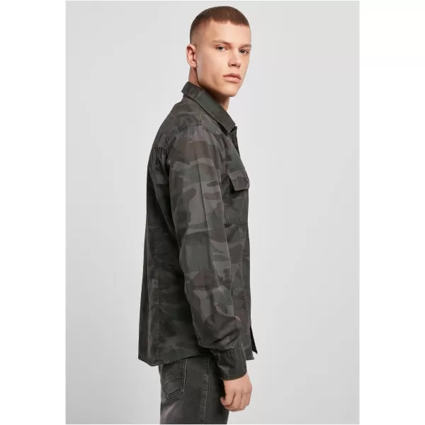  Pánska košeľa Brandit Slim Worker BD4005 Olive Camo 