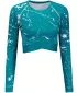 Dámsky funkčný crop top s dlhým rukávom premium ALTISPORT VOJ/ALW034TR04 EMERALD