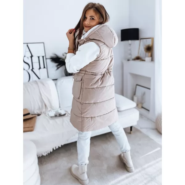  Dámska vesta DSTREET LADISA TY3289 KARAMEL 