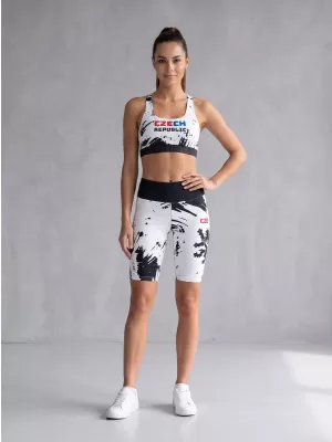 Dámske prémiové funkčné legíny nad kolená ALTISPORT VOJ/ALW036LEG02 ABSTRAKCIE