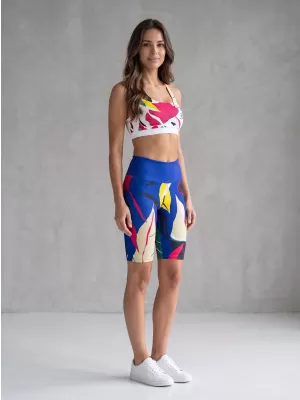 Dámske funkčné legíny nad kolená premium ALTISPORT VOJ/ALW042LEG02 modrá