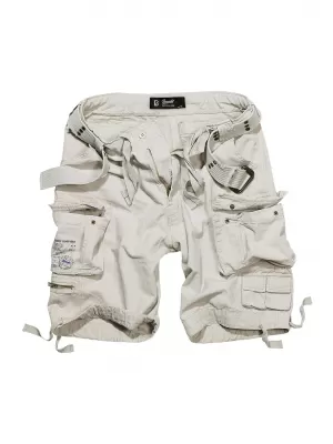 Pánske šortky Brandit Savage Vintage BD2001 WHITE
