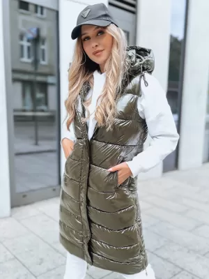 Dámska vesta DSTREET GANTINI TY3747 ZELENÁ