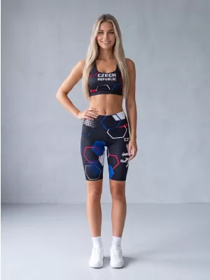 Dámske prémiové funkčné legíny nad kolená ALTISPORT VOJ/ALW036LEG02 HEXA ČIERNA
