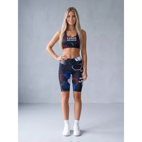 Dámske prémiové funkčné legíny nad kolená ALTISPORT VOJ/ALW036LEG02 HEXA ČIERNA 