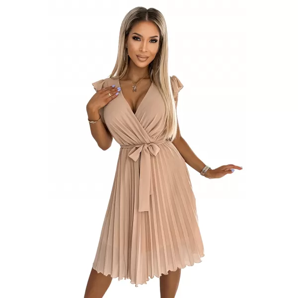  Dámske šaty Numoco Polina 374-5 béžová 