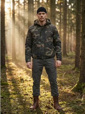 Pánska bunda Brandit BD3167 Woodland