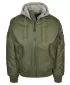 Pánska bunda brandinit s kapucňou MA BD3150 Olive/Grey