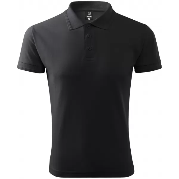  Pánske tričko s golierom ALTISPORT NoPrint NP/ALM302 EBONY GRAY 