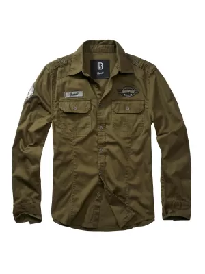 Pánska košeľa BRANDIT LUIS VINTAGE BD4023 OLIVE