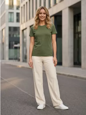 Dámske tričko ALTISPORT NoPrint NP/ALW331 KHAKI