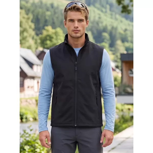  Pánska softshellová vesta ALTISPORT NoPrint NP/ALM8211NJ BLACK/BLACK 