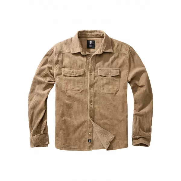  Pánska košeľa Brandit Corduroy Classic BD4035 Camel 