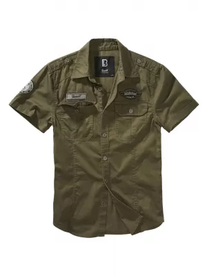 Pánska košeľa Brandit Luis Vintage BD4033 Olive
