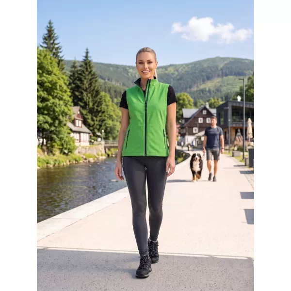  Dámska softshellová vesta ALTISPORT NoPrint NP/ALW7211NJ GREEN/NAVY 