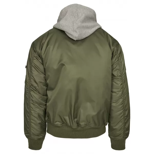  Pánska bunda brandinit s kapucňou MA BD3150 Olive/Grey 