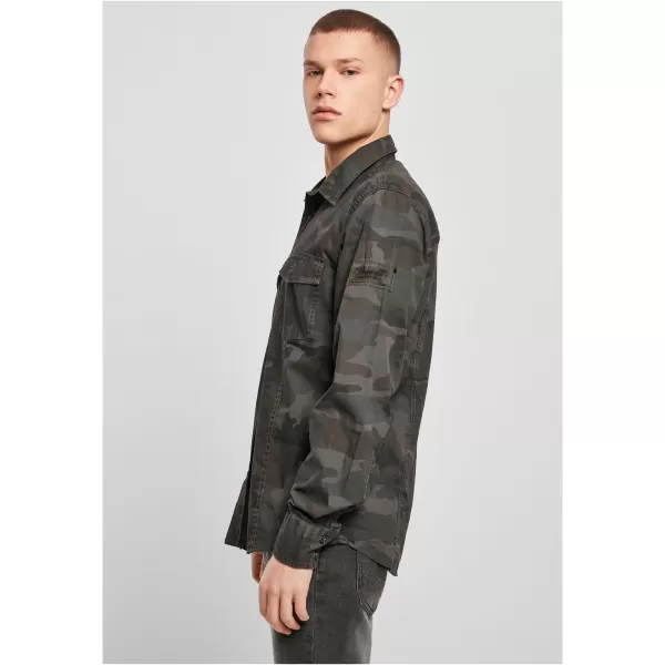  Pánska košeľa Brandit Slim Worker BD4005 Olive Camo 