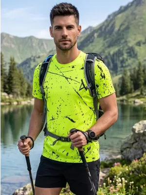 Pánske funkčné tričko premium ALTISPORT VOJ/ALM034TR01 NEON-ŽLTÁ
