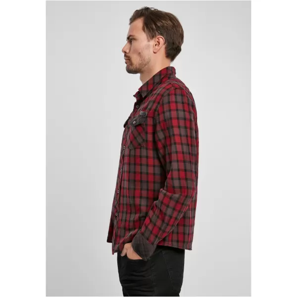  Pánska košeľa BRANDIT DUNCAN CHECKED BD4016 RED/BROWN 