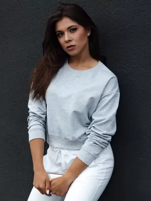 Dámska mikina DSTREET CASUALVIBE SVETLO ŠEDÁ