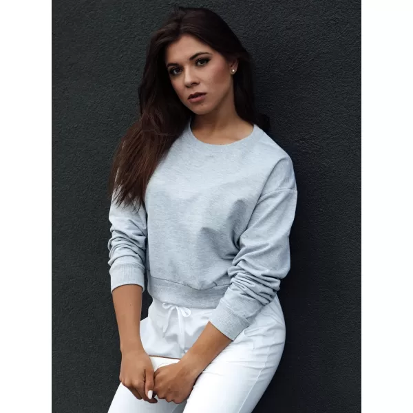  Dámska mikina DSTREET CASUALVIBE SVETLO ŠEDÁ 