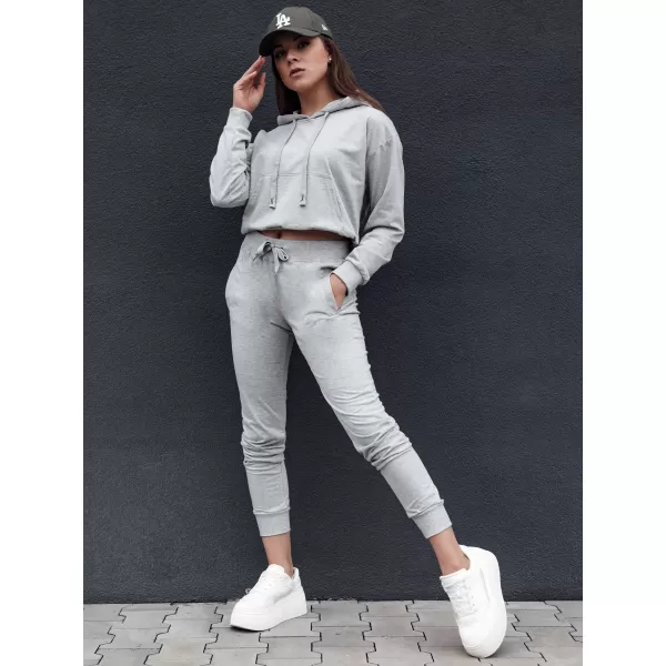  Dámska mikina DSTREET TRENDHOOD SVETLO ŠEDÁ 