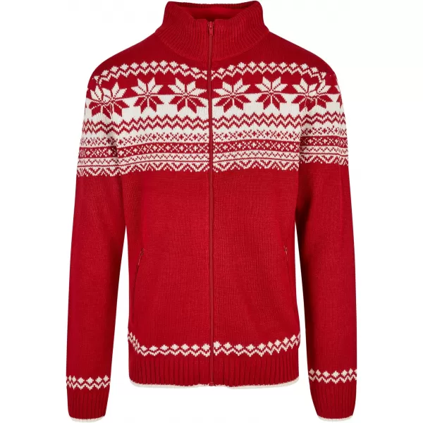  Pánska mikina Brandit Cardigan Norweger BD5030 červená 