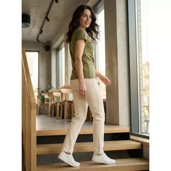  Dámske tričko ALTISPORT ALW187122 KAKI 