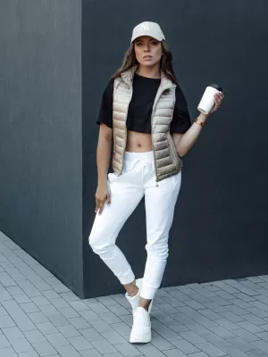 Dámska vesta DSTREET STYLISHZ TY4439 KARAMEL