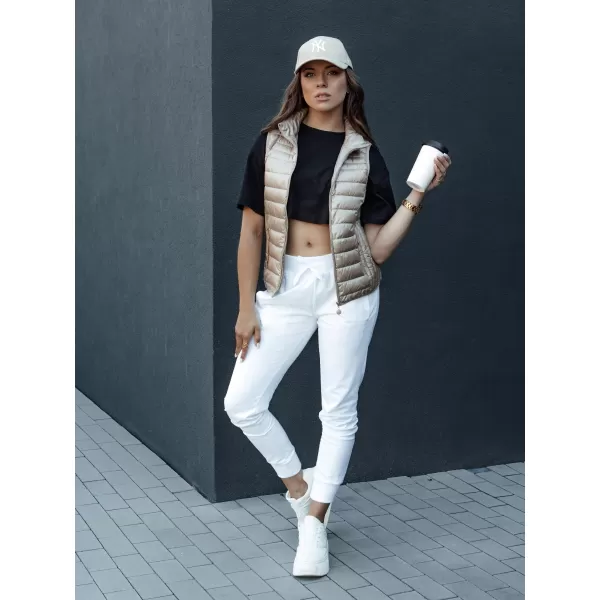  Dámska vesta DSTREET STYLISHZ TY4439 KARAMEL 