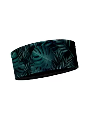 Detská športová čelenka MONSTERA čierna