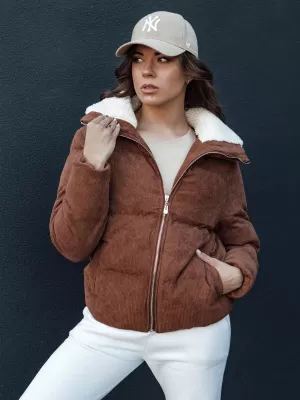 Dámska zimná bunda DSTREET TRENDYGLAM TY4360 KARAMEL