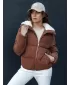 Dámska zimná bunda DSTREET TRENDYGLAM TY4360 KARAMEL