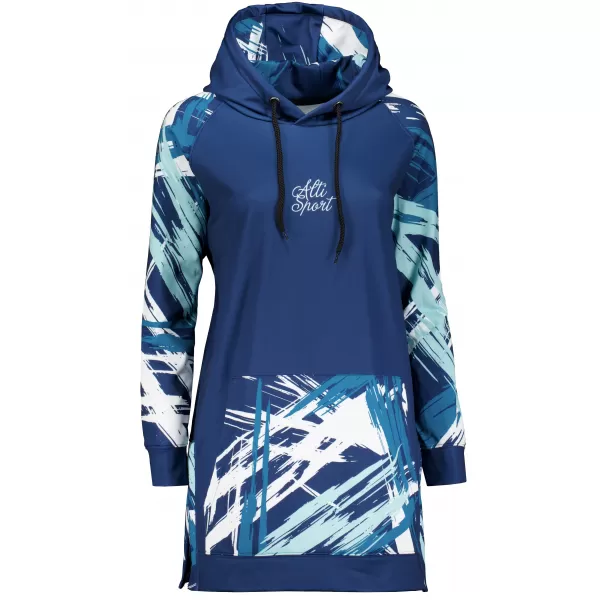  Dámska funkčná predĺžená mikina premium ALTISPORT VOJ/ALW039MI03 navy 