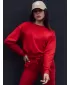 Dámska mikina DSTREET CASUALVIBE TMAVO ČERVENÁ