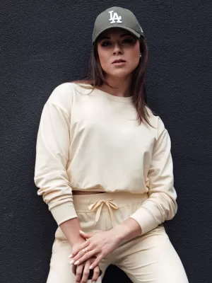 Dámska mikina DSTREET CASUALVIBE BÉŽOVÁ