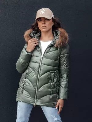 Dámska bunda DSTREET WINTERCHIC ZELENÁ