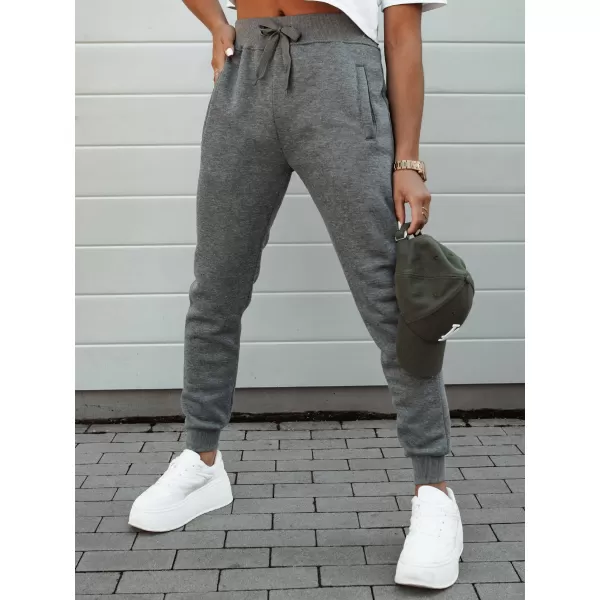  Dámske tepláky DSTREET FITS TMAVO ŠEDÁ 