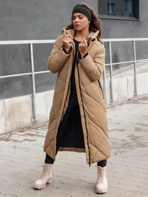 Dámsky zimný kabát DSTREET StreetFit BEIGE