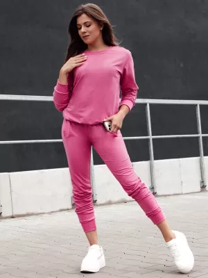 Dámska mikina DSTREET GLAMFLAIR BY1317 RUŽOVÁ