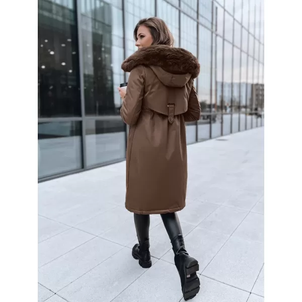  Dámsky kabát DSTREET LUSTER TY3956 KARAMEL 