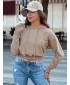 Dámska mikina DSTREET TRENDHOOD BY1311 KARAMEL