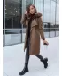 Dámsky kabát DSTREET LUSTER TY3956 KARAMEL
