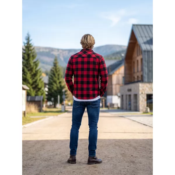  Pánska košeľa Brandit BD9720 Red/Black 