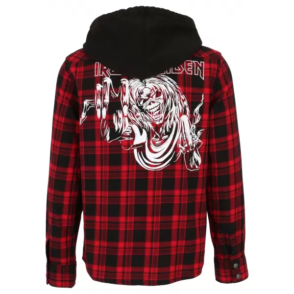  Pánska mikina BRANDIT IRON MAIDEN BD61048 TMAVO ČERVENÁ/ČIERNA 