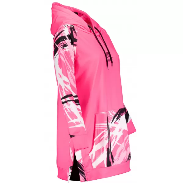  Dámska funkčná predĺžená mikina premium ALTISPORT VOJ/ALW039MI03 FLUO PINK 