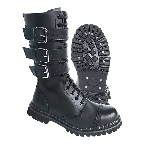  Pánske topánky Brandit 3-Buckle Phantom BD9005 čierna 